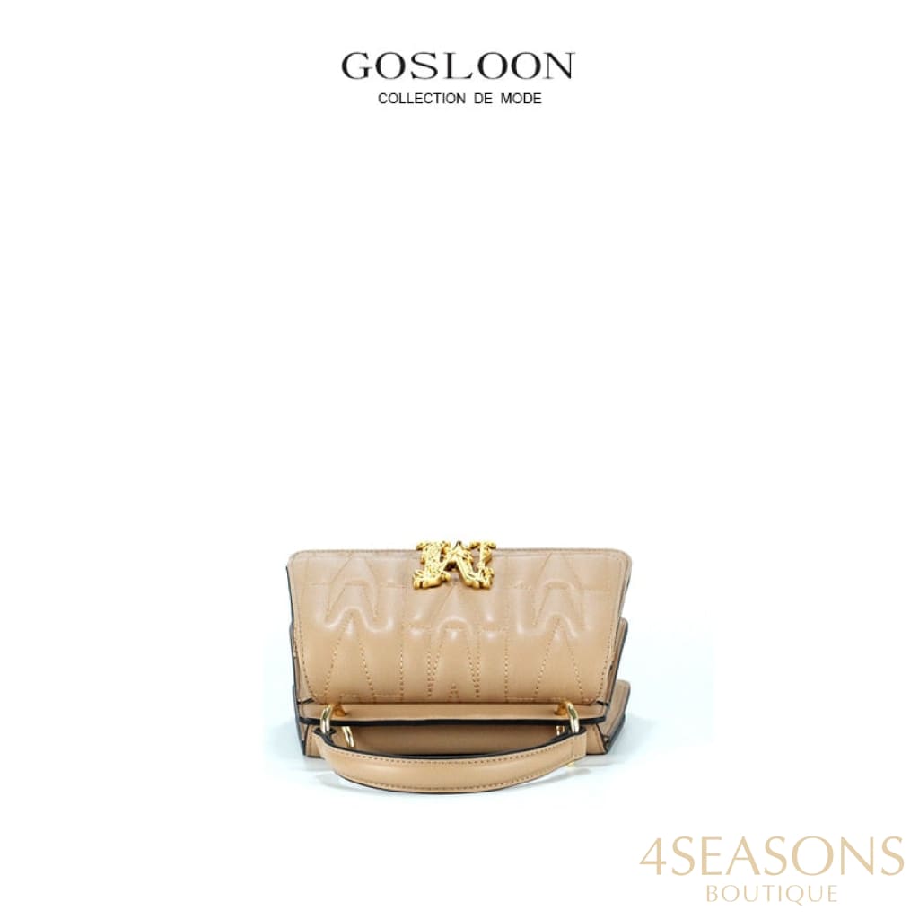 Gosloon Women'S Bag Luxury Designer Handbag New Saddle Genuine Leather Famous Brand One Shoulder