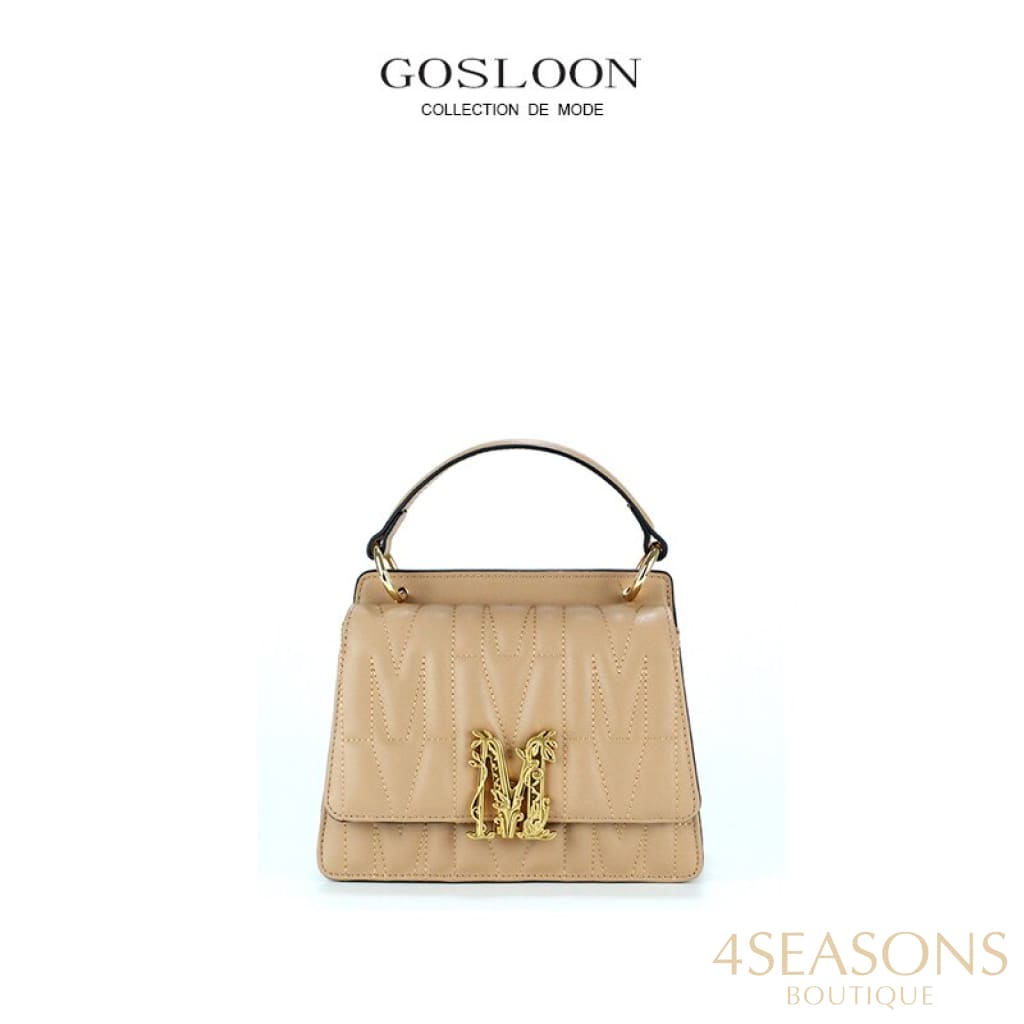 Gosloon Women'S Bag Luxury Designer Handbag New Saddle Genuine Leather Famous Brand One Shoulder