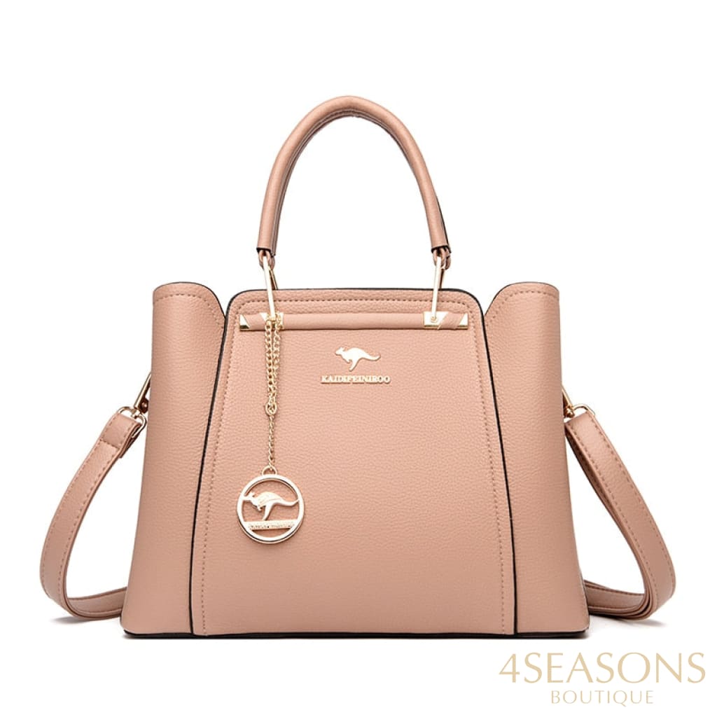 Women Soft Leather Handbags Luxury Designer 3 Layers Shoulder Crossbody Bags Ladies Large Capacity