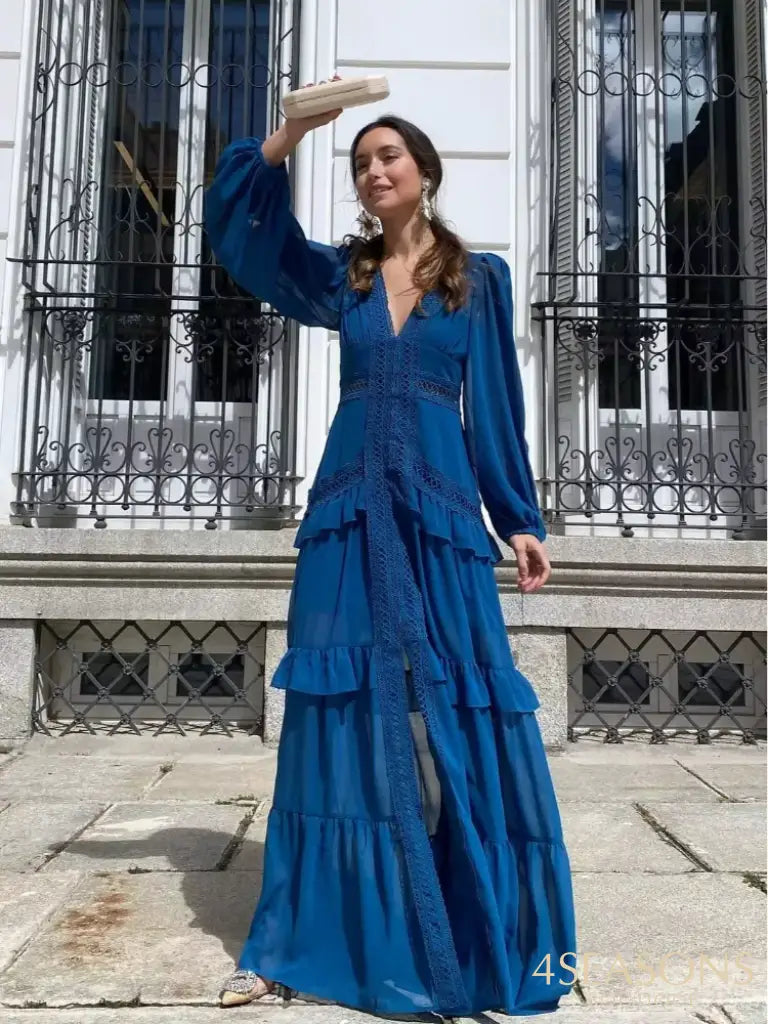 Vestido Sanches Azul Marinho / P