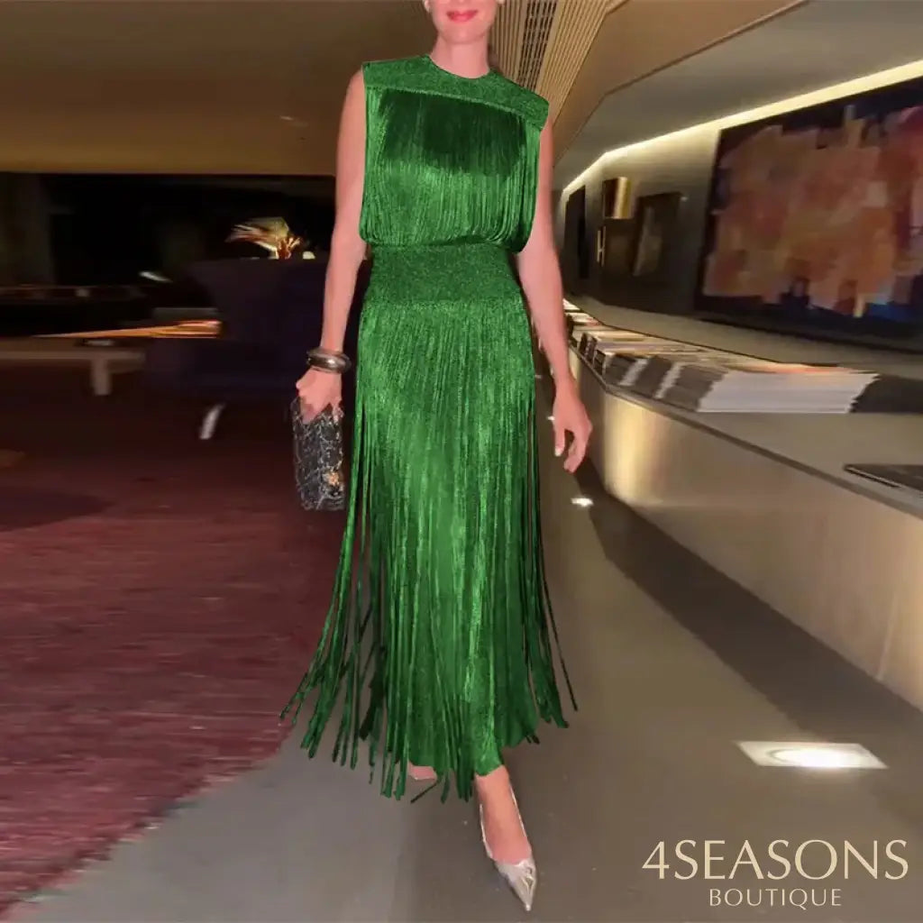 Abbey Dress Green / S