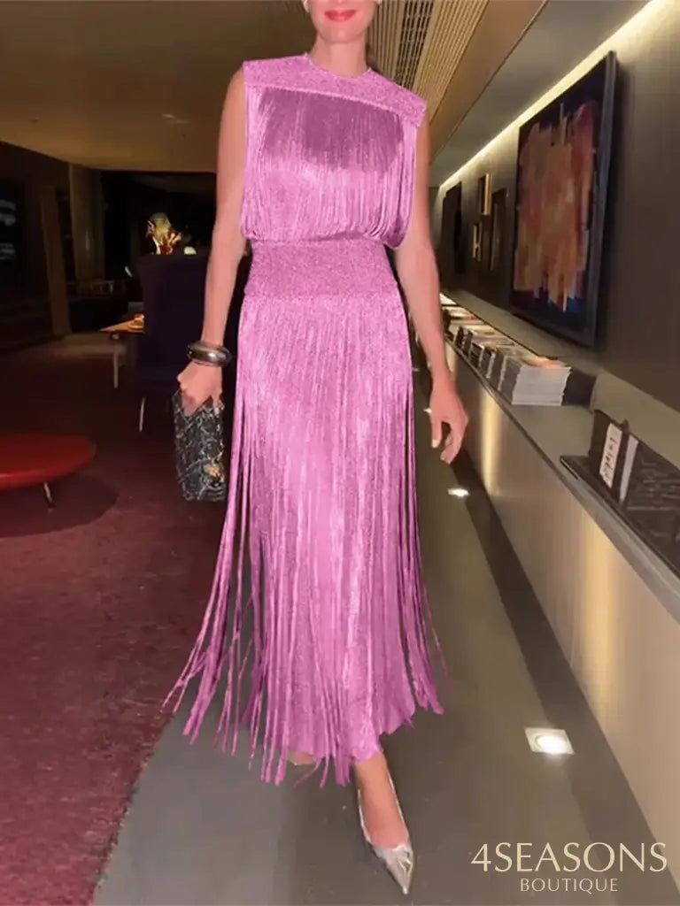 Abbey Dress Pink / S
