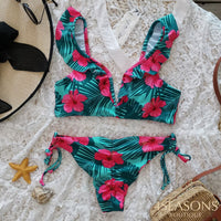 GREEN WITH PINK