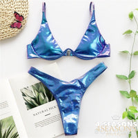 Printed Blue