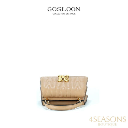 Gosloon Women&#39;S Bag Luxury Designer Handbag New Saddle Genuine Leather Famous Brand One Shoulder