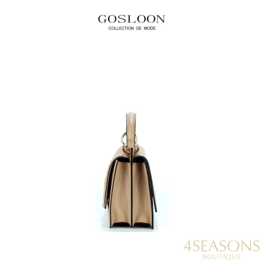 Gosloon Women&#39;S Bag Luxury Designer Handbag New Saddle Genuine Leather Famous Brand One Shoulder