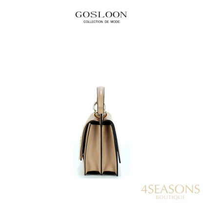 Gosloon Women&#39;S Bag Luxury Designer Handbag New Saddle Genuine Leather Famous Brand One Shoulder