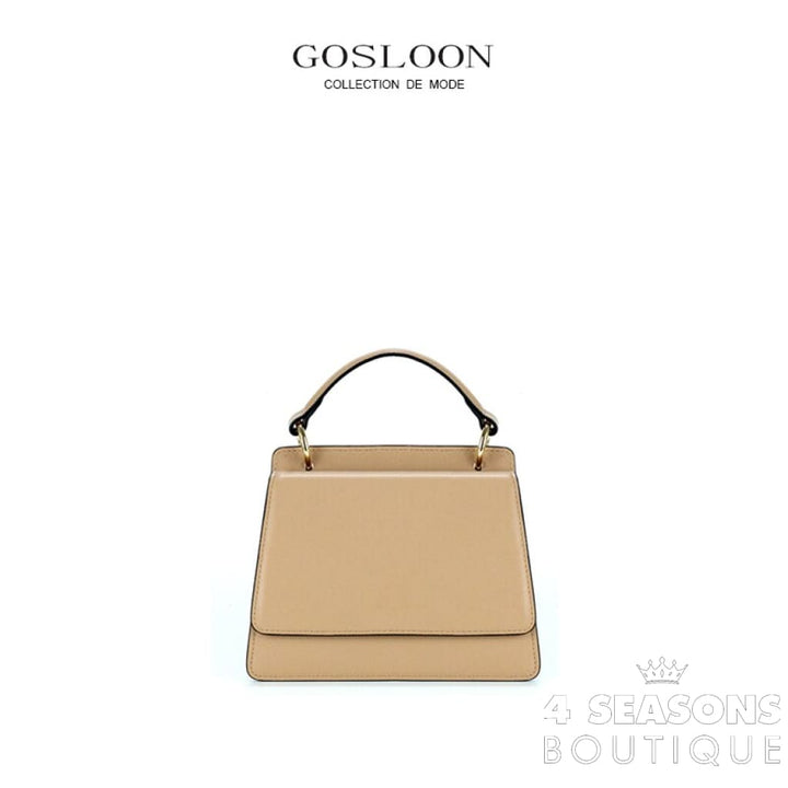 Gosloon Women&#39;S Bag Luxury Designer Handbag New Saddle Genuine Leather Famous Brand One Shoulder