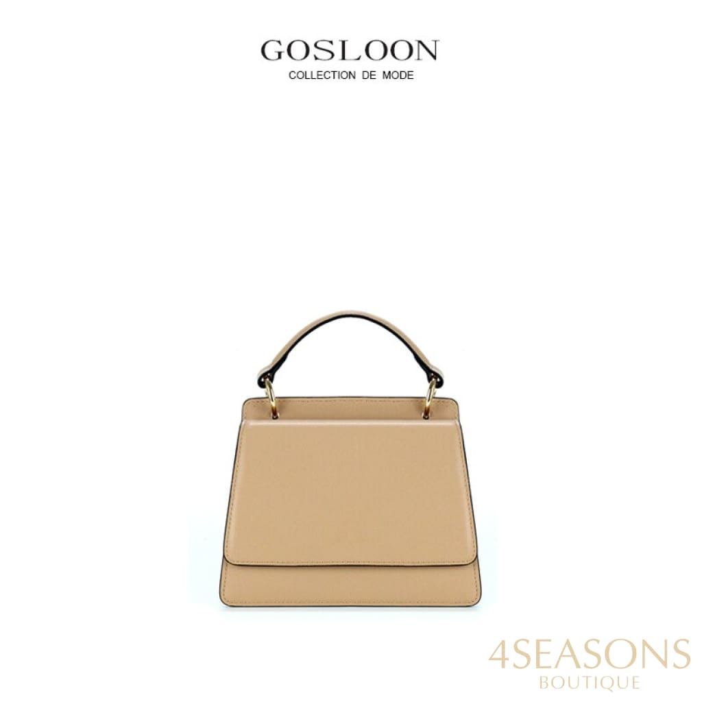 Gosloon Women&#39;S Bag Luxury Designer Handbag New Saddle Genuine Leather Famous Brand One Shoulder