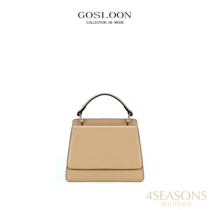 Gosloon Women&#39;S Bag Luxury Designer Handbag New Saddle Genuine Leather Famous Brand One Shoulder