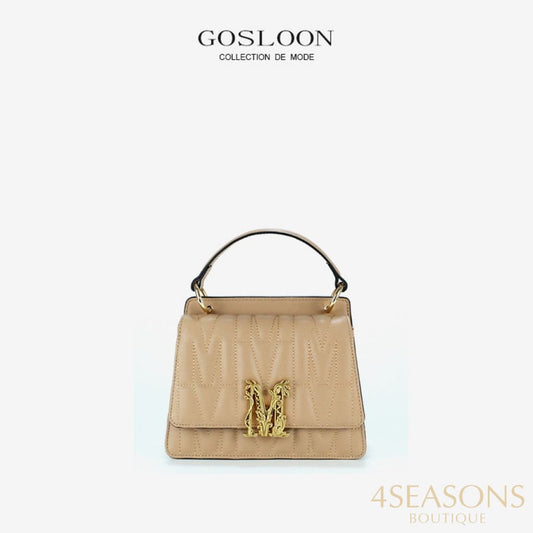 Gosloon Women&#39;S Bag Luxury Designer Handbag New Saddle Genuine Leather Famous Brand One Shoulder