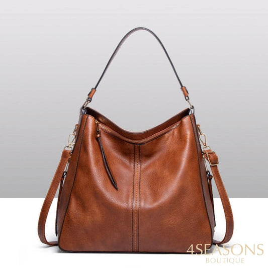 Bolsa De Couro Luxury Marrom