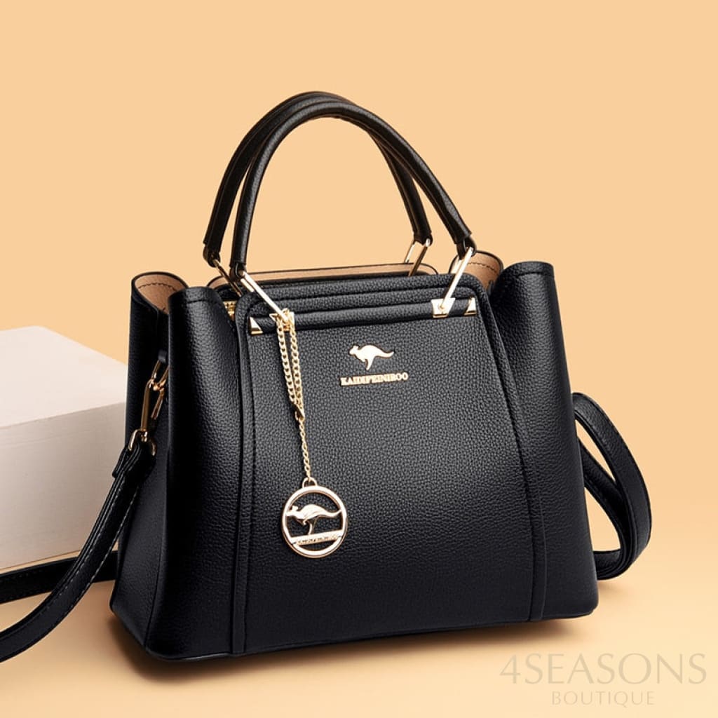 Women Soft Leather Handbags Luxury Designer 3 Layers Shoulder Crossbody Bags Ladies Large Capacity