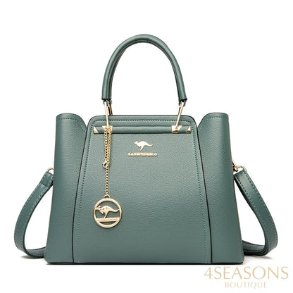Women Soft Leather Handbags Luxury Designer 3 Layers Shoulder Crossbody Bags Ladies Large Capacity