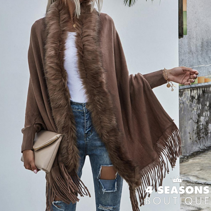 Cardigan Aberto Maia Marrom / Tamanho Único 127898002