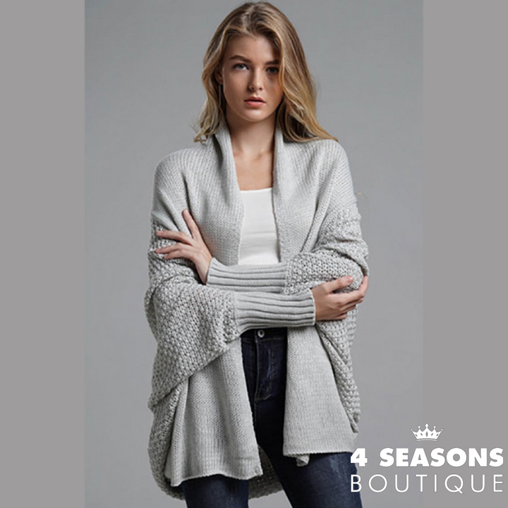 Cardigan Curto Vanda Cinza / Único