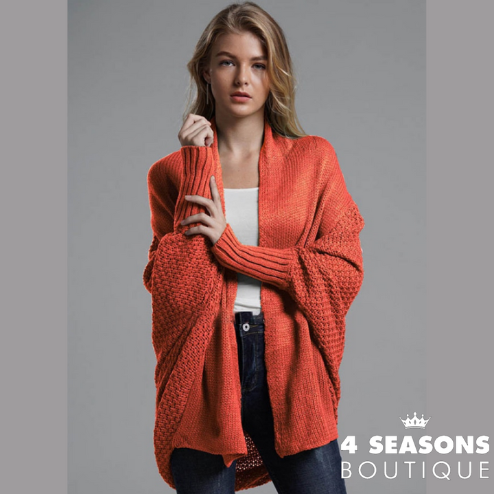 Cardigan Curto Vanda Laranja / Único