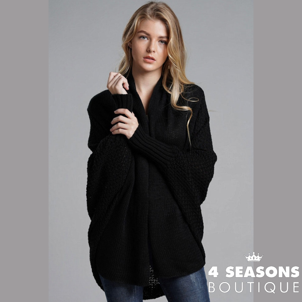 Cardigan Curto Vanda Preto / Único
