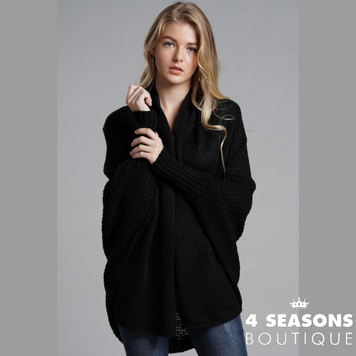 Cardigan Curto Vanda Preto / Único