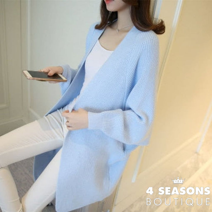 Cardigan Luxo Mana P / Azul Céu Claro