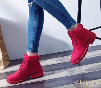 Coturno Marta Vermelho / 34 Bota