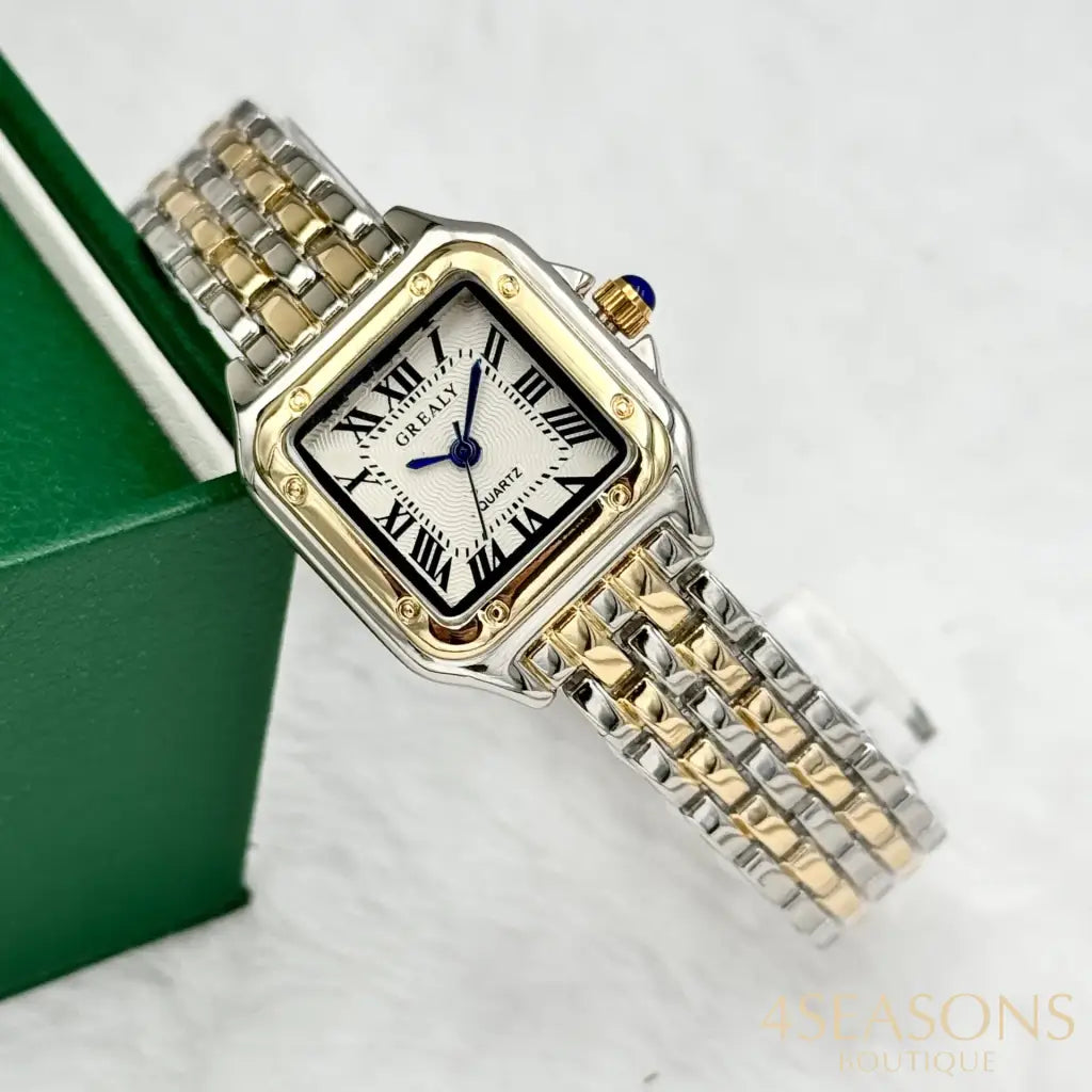Luxury Women’s Watches Classic Brand Square Ladies Quartz Wristwatches Alloy Strap Business Female Clock Bracelet watch