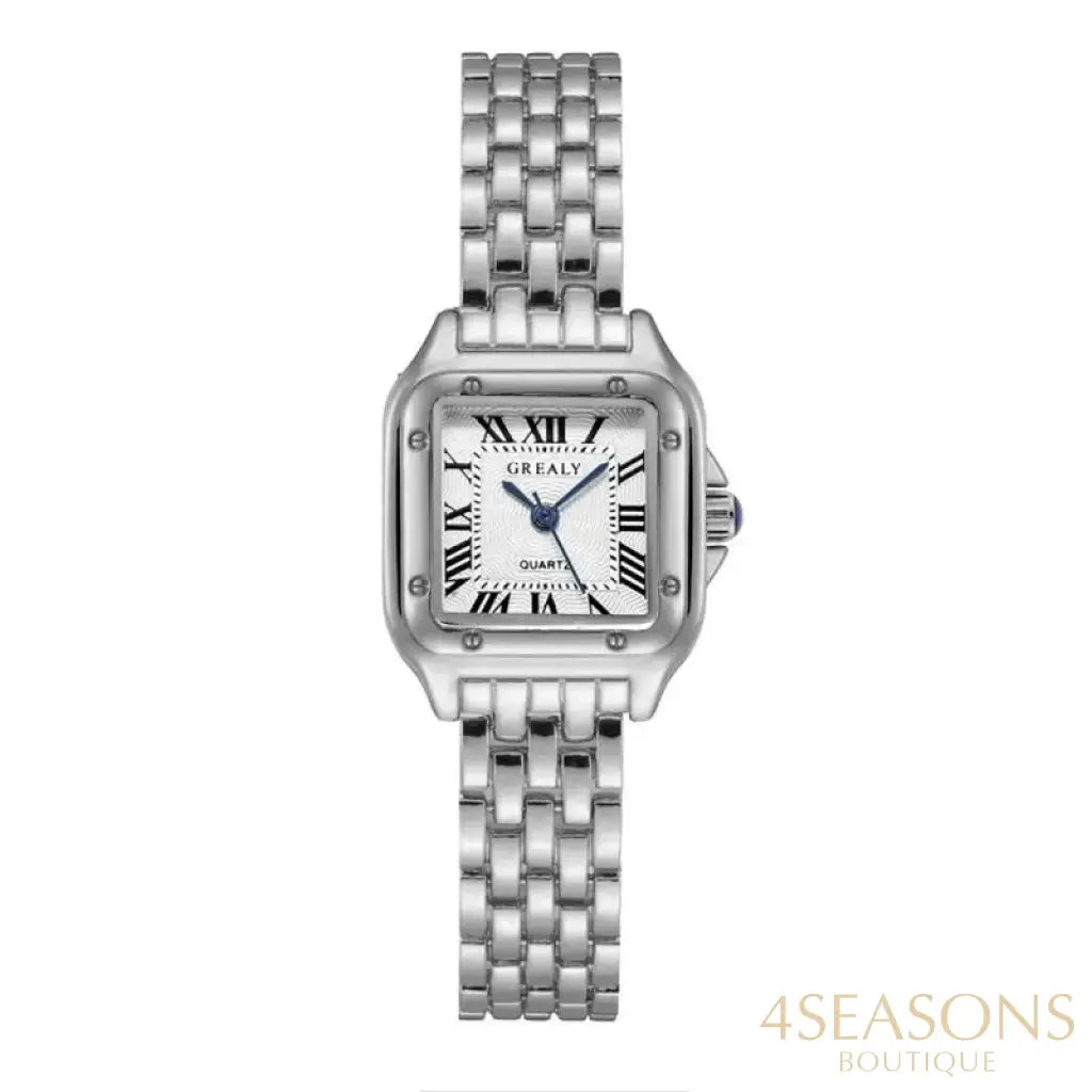Luxury Women’s Watches Classic Brand Square Ladies Quartz Wristwatches Alloy Strap Business Female Clock Bracelet watch
