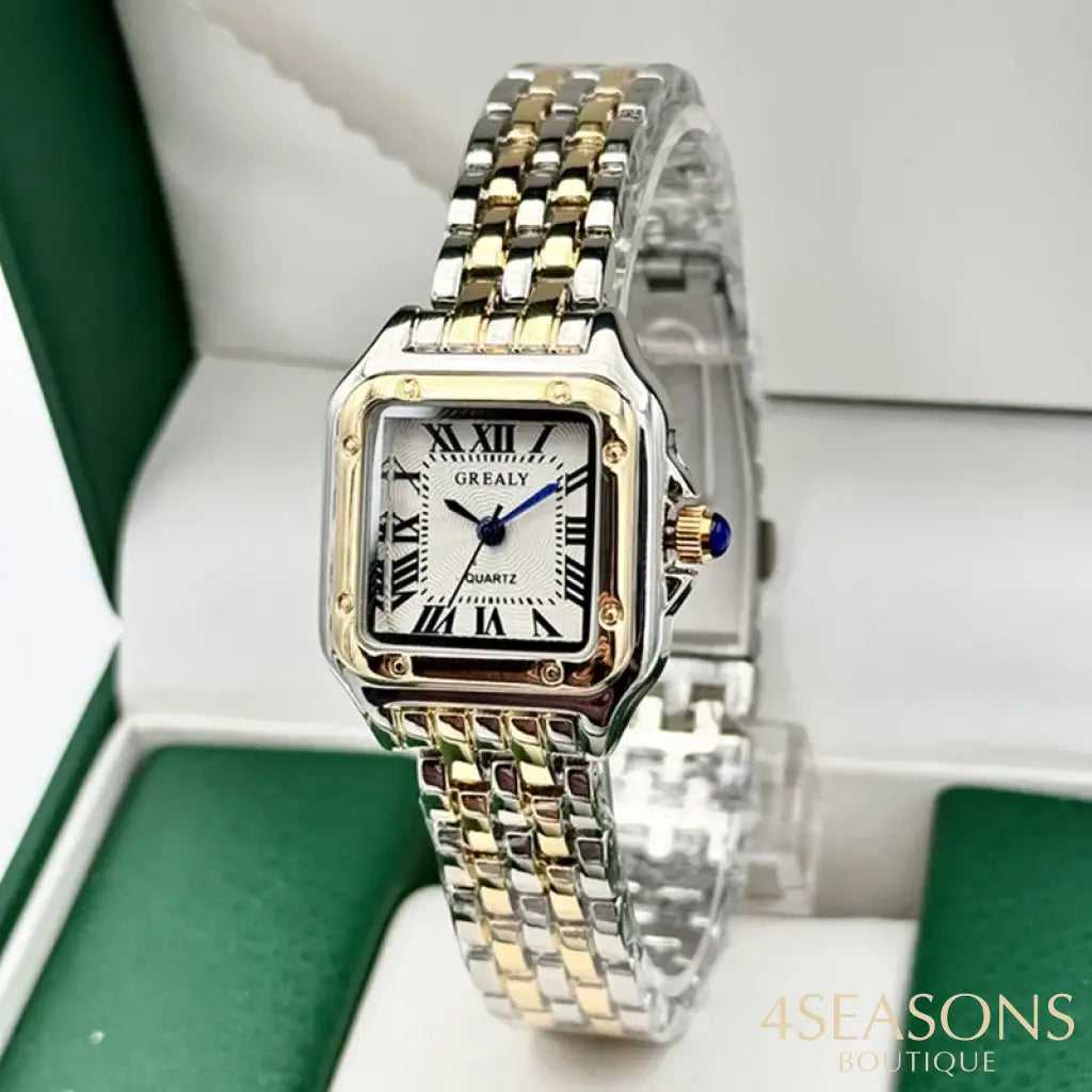 Luxury Women’s Watches Classic Brand Square Ladies Quartz Wristwatches Alloy Strap Business Female Clock Bracelet watch