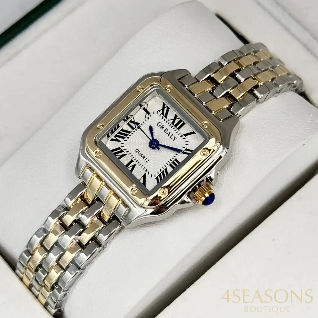 Luxury Women’s Watches Classic Brand Square Ladies Quartz Wristwatches Alloy Strap Business Female Clock Bracelet watch