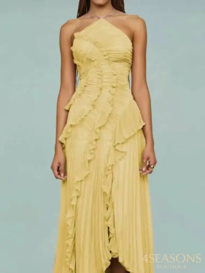 Kamala Dress Yellow / XS