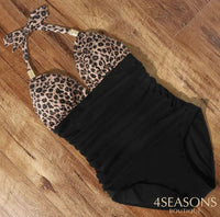 Black with Leopard