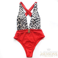 Dierenprint en rood