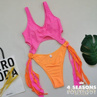 Pink with Orange