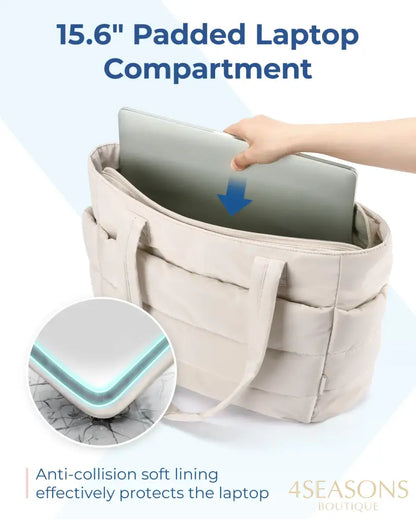 BAGSMART Women’s Bag Large Capacity Solid Color Tote Bag Versatile Handbag for Commuter Work Student Class Shopping bag