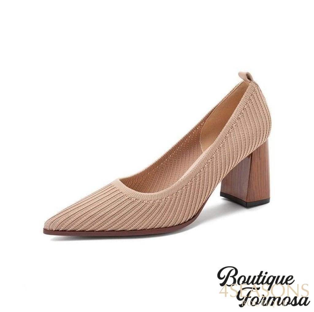 Sapato Bico Fino Wood Creme / 34 200001012