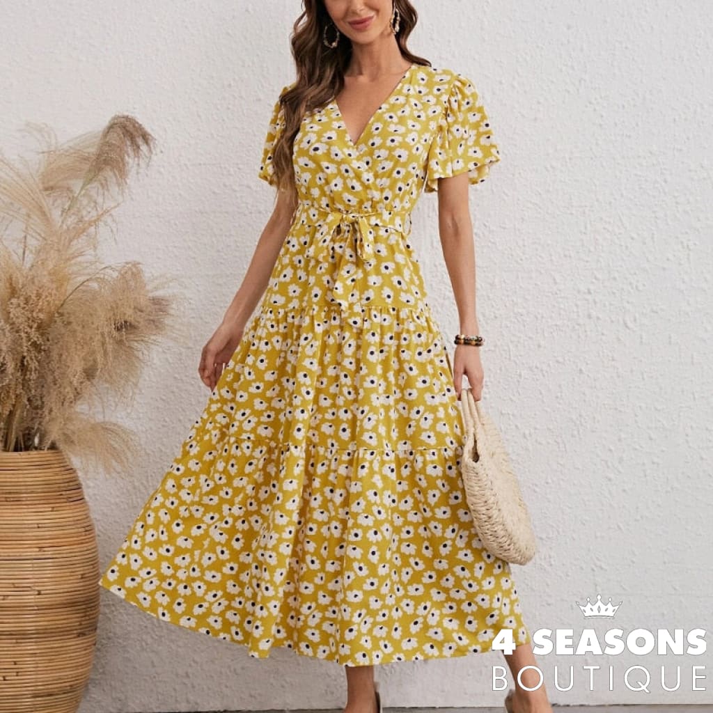 Vestido Margarida Amarelo / P