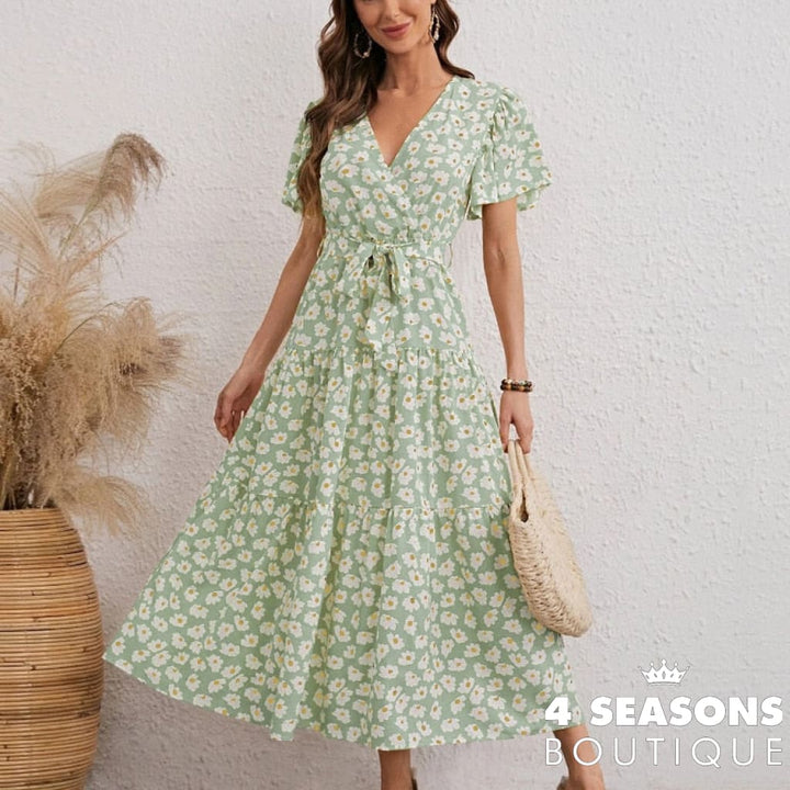 Vestido Margarida Verde / P