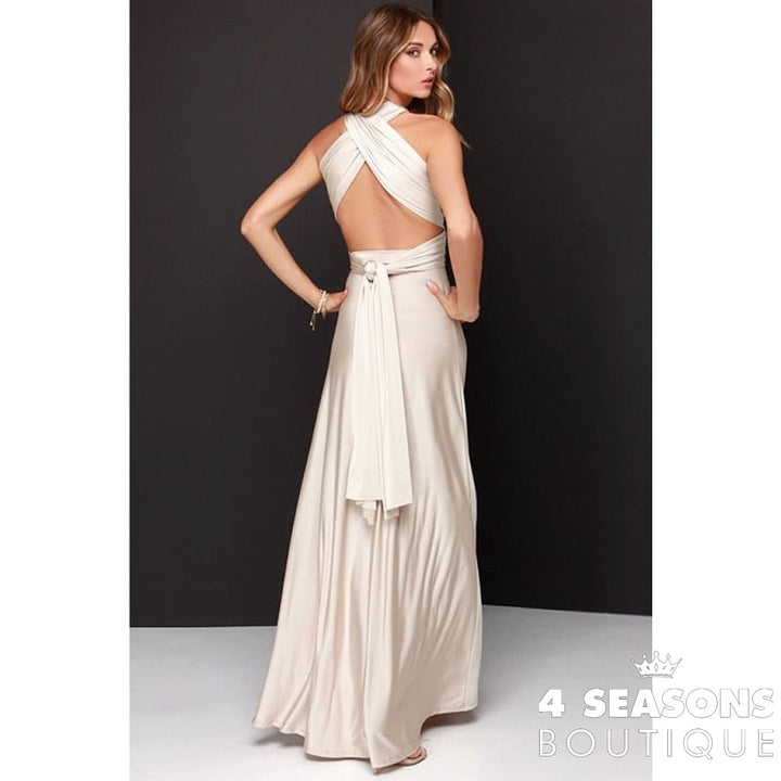 Vestido Flor-De-Maio Bege / P