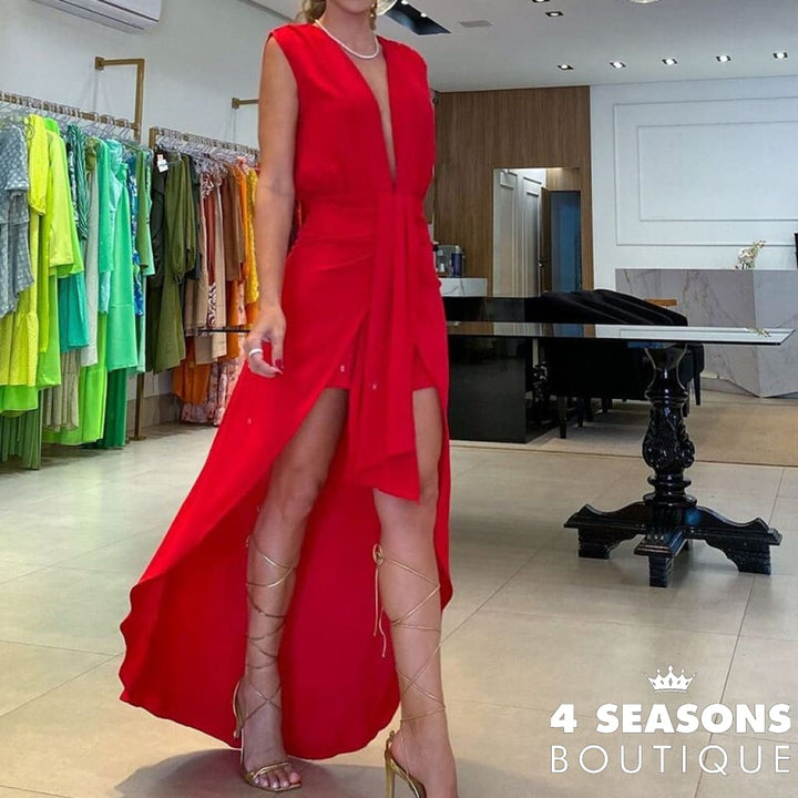 Vestido Leah Vermelho / P