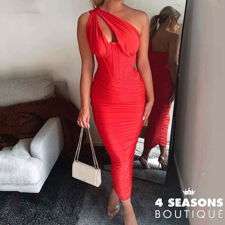 Vestido Midi Bethina Vermelho / Pp