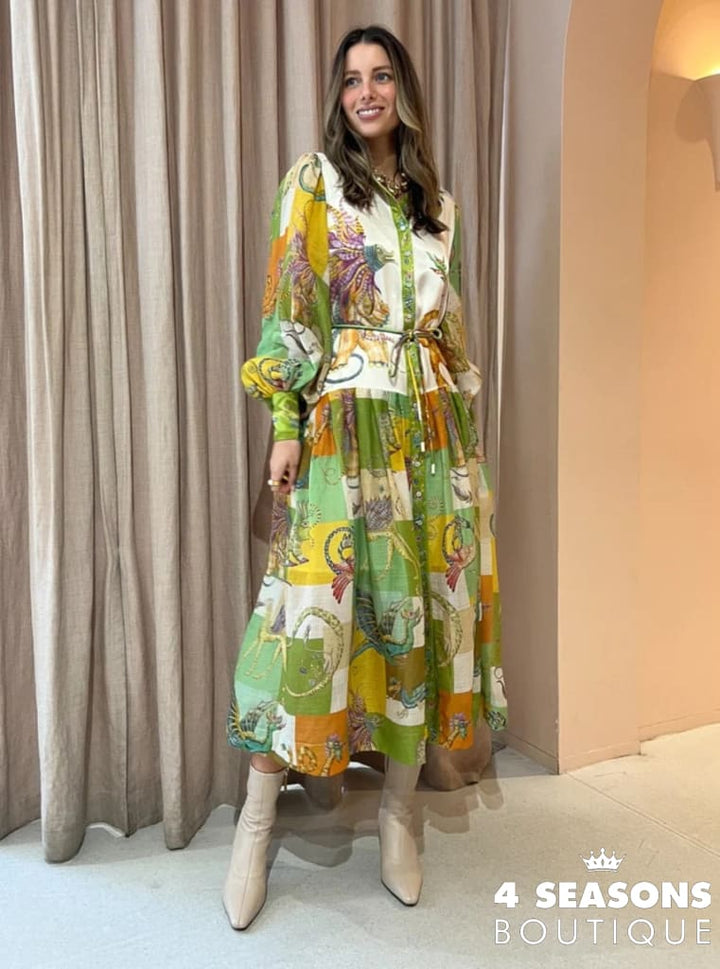 Vestido Midi Hanna Estampa 3 / P