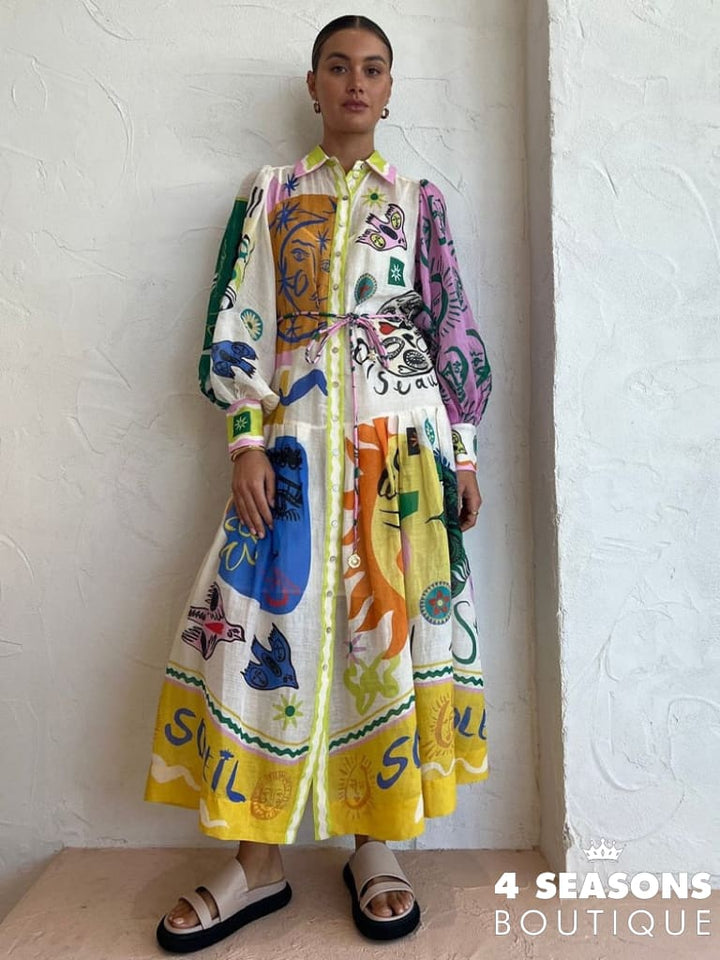 Vestido Midi Hanna Estampa 4 / P
