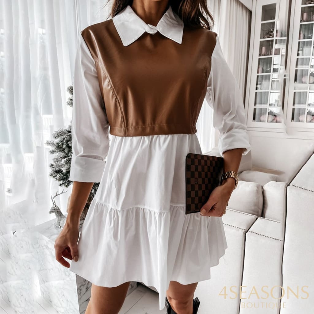 Vestido Natalia Marrom / P