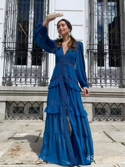 Vestido Sanches Azul Marinho / P